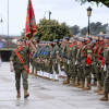 Parada militar en la Alameda por el 150 aniversario del Regimiento Isabel la Católica