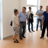 El alcalde visita las obras casi finalizadas del nuevo local social de O Burgo