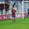 Javi Pazos celebra el gol del triunfo del Pontevedra ante el Coruxo en Pasarón
