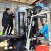 Voluntariado de AGA Ucraína carga el tráiler con productos de primera necesidad