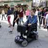 Entrenamiento de atletas con discapacidad que participarán en la carrera PonteNoite 5+5