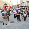 Concentración de protesta contra el protocolo de la Xunta para la vuelta a las aulas