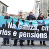 Concentración del colectivo de personas jubiladas y pensionistas de la CIG