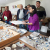 Visita aos achados das excavacións arqueolóxicas no convento de Santa Clara