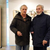 Xosé Enrique Acuña y Roberto Tabaoda en la exposición "Castelao"