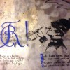 Detalles de pintadas no cárcere de estudantes 