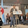 Luís Bará durante su intervención en el mitin del BNG
