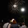 Fuegos de artificio para despedir las Festas da Peregrina 2017