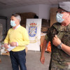 Militares de la Brital entregan una tonelada de comida al Banco de Alimentos de Pontevedra