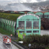 Las instalaciones de Pontesa, tres días después del incendio
