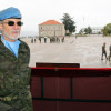 O xeneral xefe Antonio Romero tras o acto de despedida dos continxentes da BRILAT que realizarán misións en Líbano e Mali