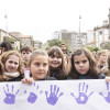 Acto con escolares en A Ferrería para conmemorar el 25N