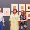 Carmela Silva, Carlos Valle y los comisarios de la exposición visitan 'Meu Pontevedra'