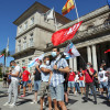 Concentración de delegados sindicais da CIG contra o acordo estatal que prorroga os ERTE