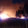 Incendio forestal entre Barro y Verducido