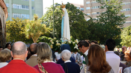 Llegada de la imagen de la Virgen de Fátima a la iglesia de San José de Campolongo