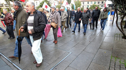 Manifestación de la CIG por la recuperación de salarios y pensiones dignas