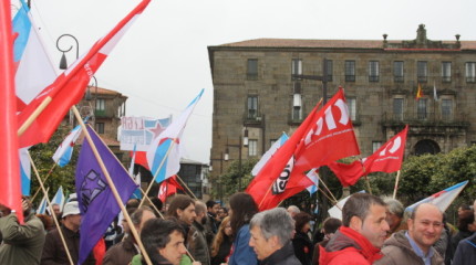 Manifestación de la CIG contra la represión sindical y las reformas de Gallardón