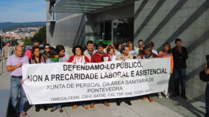 Pontevedra se caldea con protestas en las horas previas al inicio de la campaña