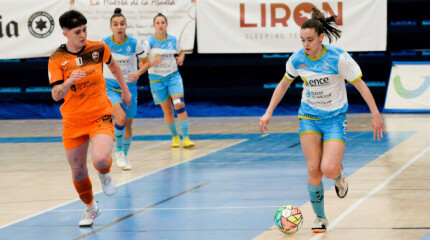 Partido de liga entre Marín Futsal e Burela na Raña