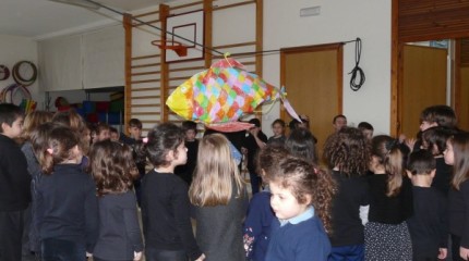 Despedida del carnaval en los centros escolares de Pontevedra