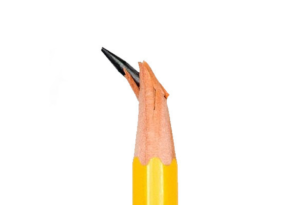 Lápis roto